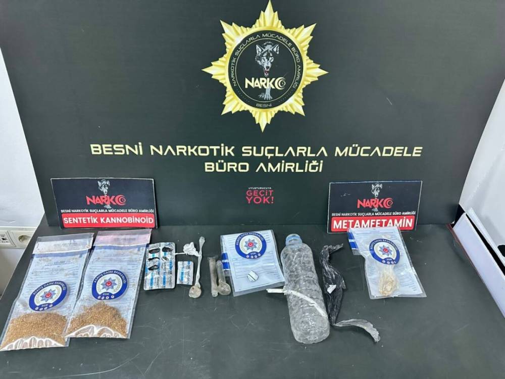 Besni’de uyuşturucu operasyonuna 14 gözaltı 